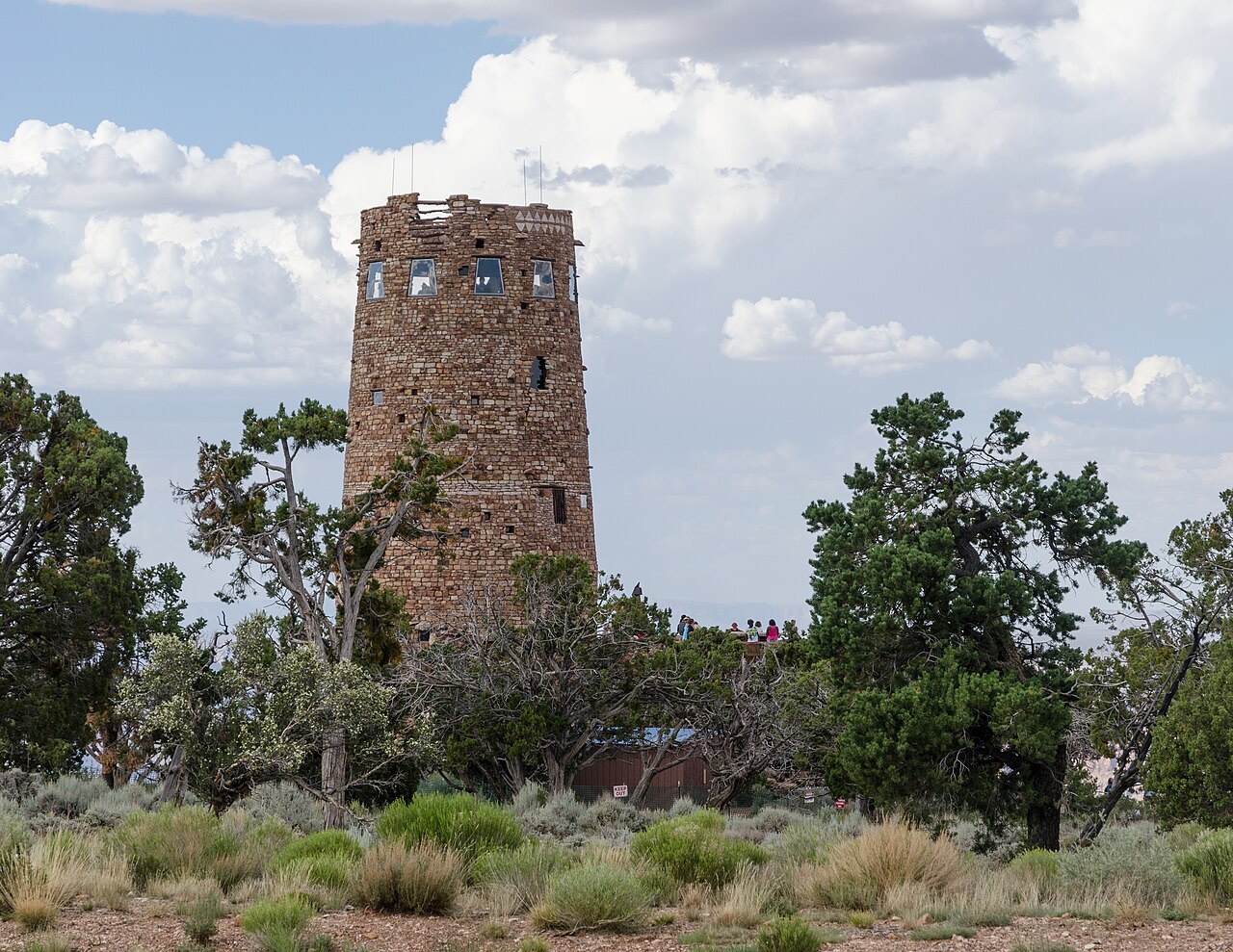 Desert View Watchtower on the South Rim of the Grand Canyon
