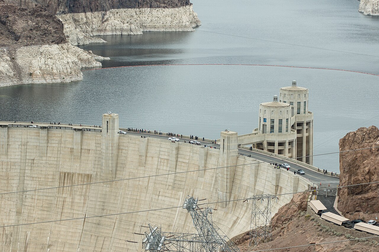 Hoover Dam seen from the memorial bridge